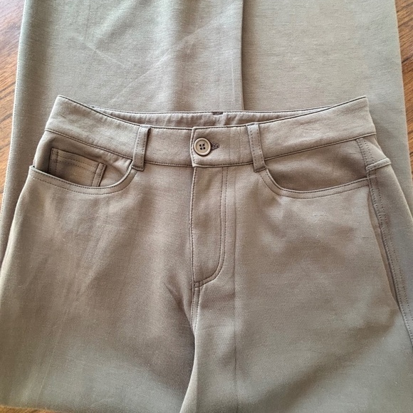 Retrod NWOT green mid-rise super soft casual trousers size M - Picture 8 of 15